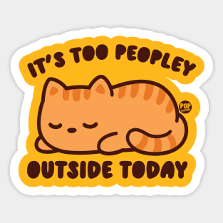 TOO PEOPLEY CAT Sticker